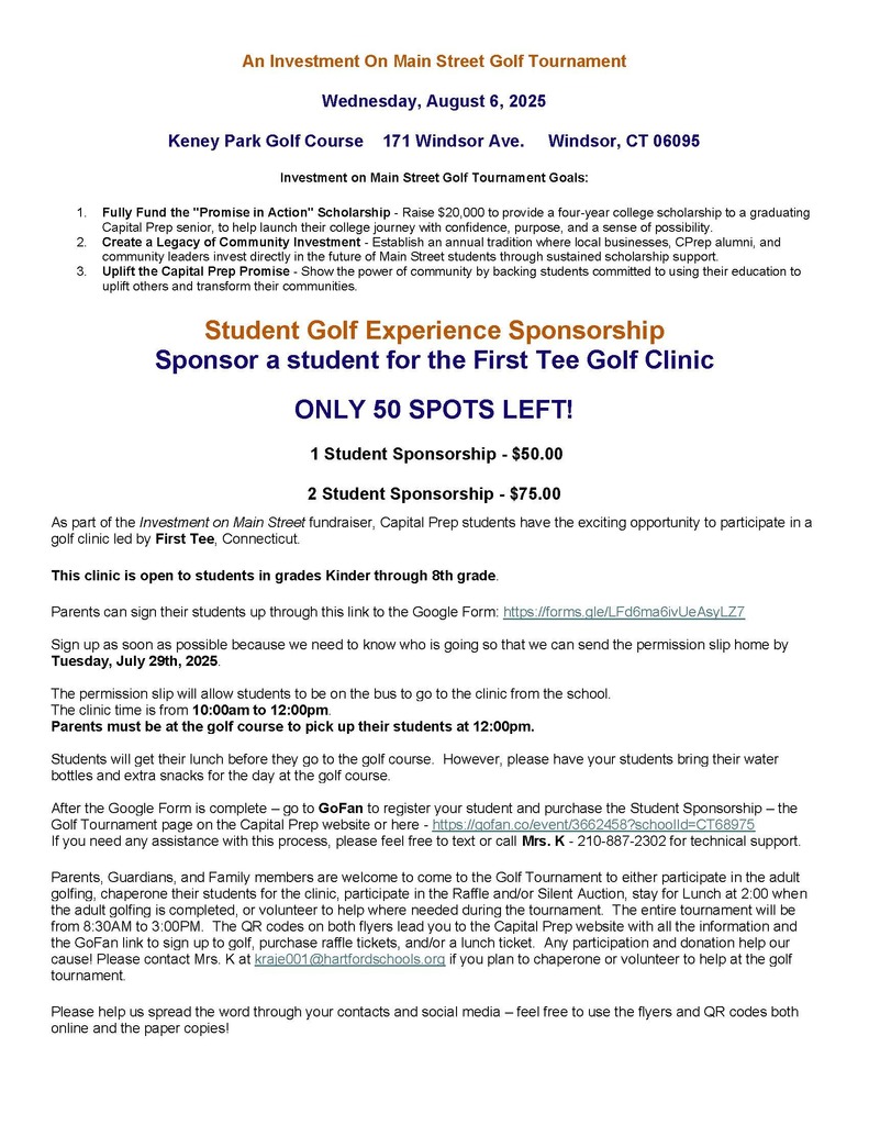 Golf Tournament Home Flyer 2025