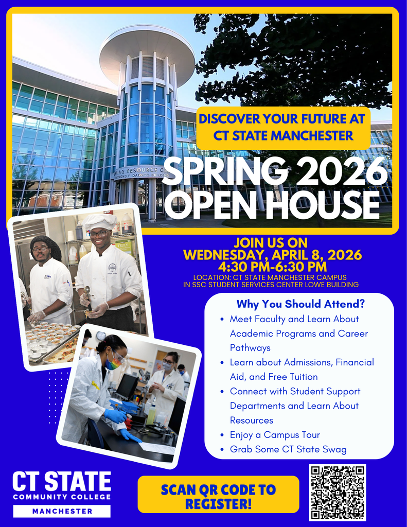 CT STATE MANCHESTER Spring 2026 Open House Flyer (1)