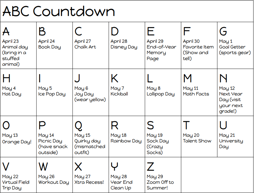 ABC countdown 26