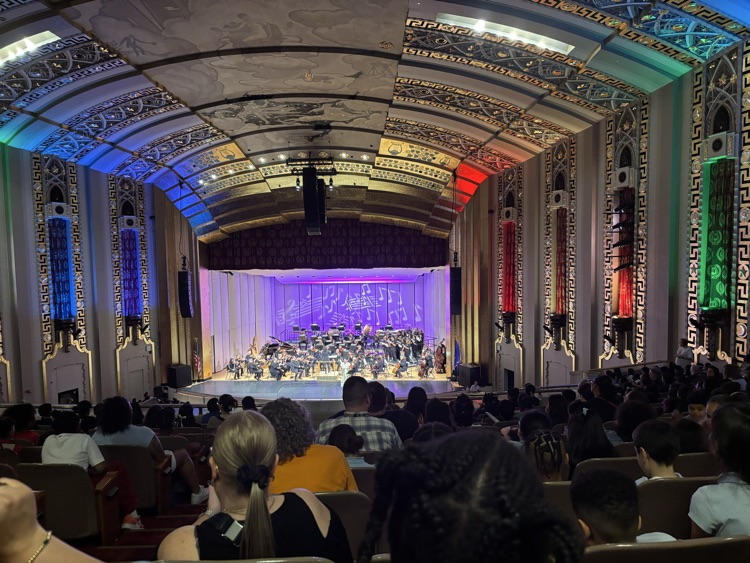 MD Fox 3rd graders enjoyed a trip to the Bushnell Theater where they accompanied the Hartford Symphony on their recorders