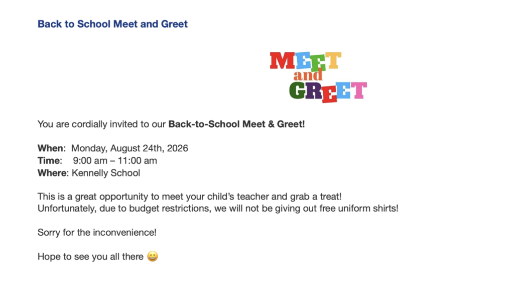 Can't Wait to see you on MONDAY!