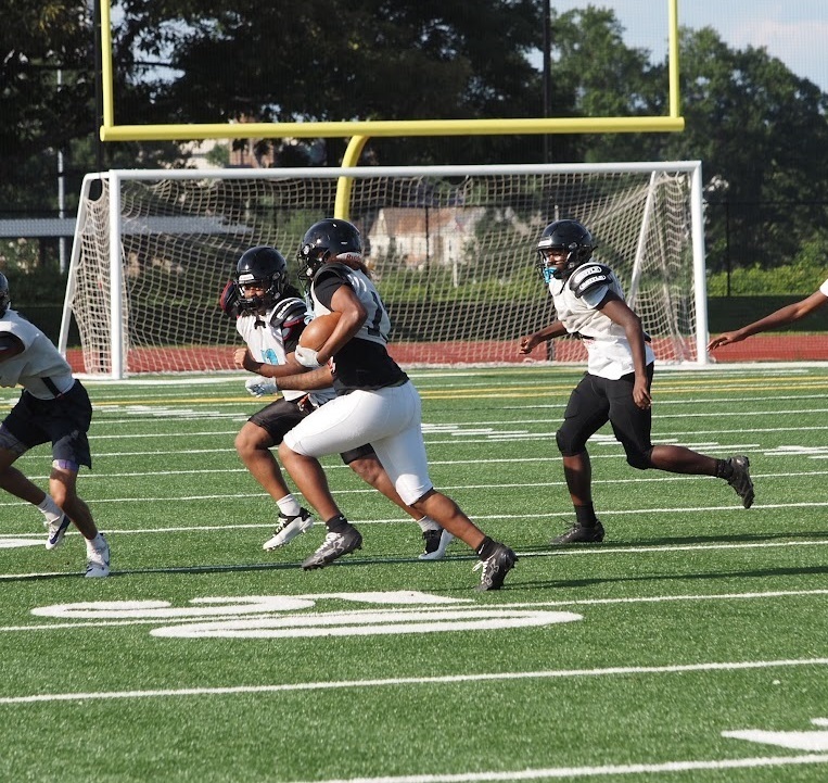 Bulkeley footballers on the field