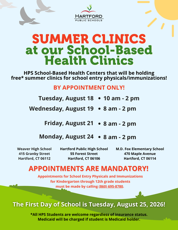 summer health clinics 2026