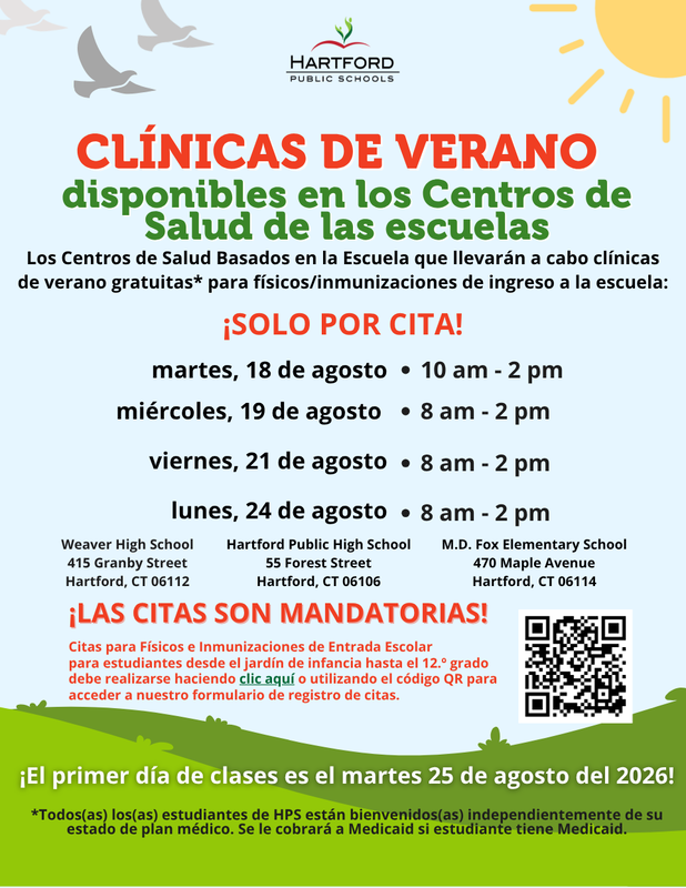 Summer Clinics 2026 flyer - Spanish (1)