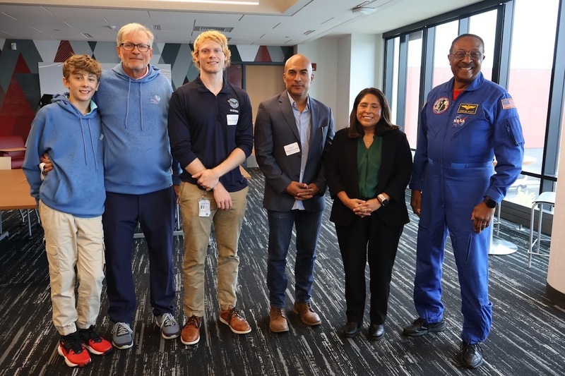 Space program mentors and Capt. Scott
