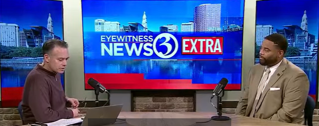 Dr. Townsel with WFSB Brian Schactman