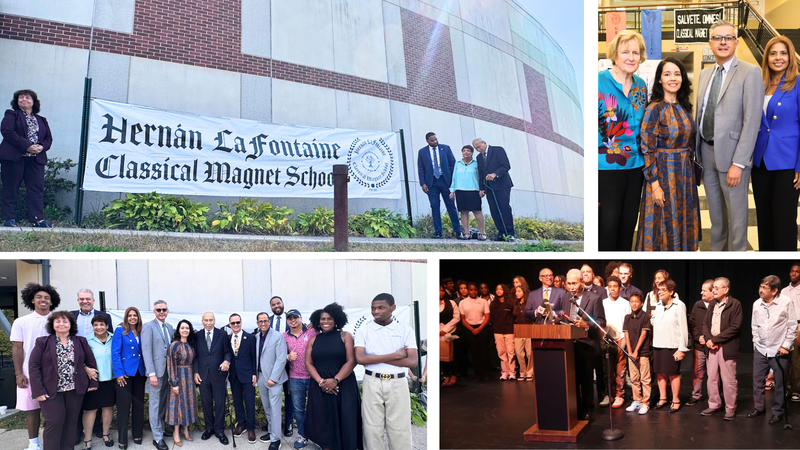 Hernana Lafontaine school renaming collage