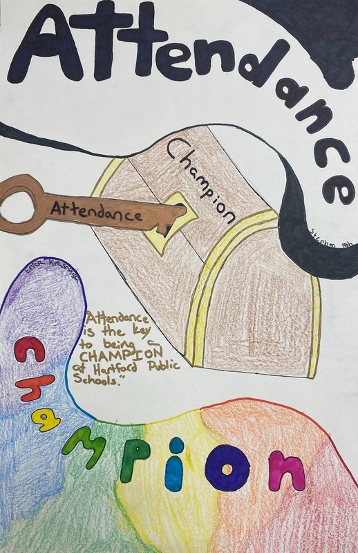 The 2024-2025 Arts for Attendance Winning Poster