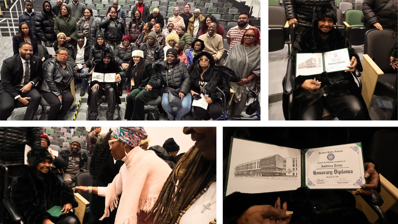 Honorary Diploma for Anitress Terry