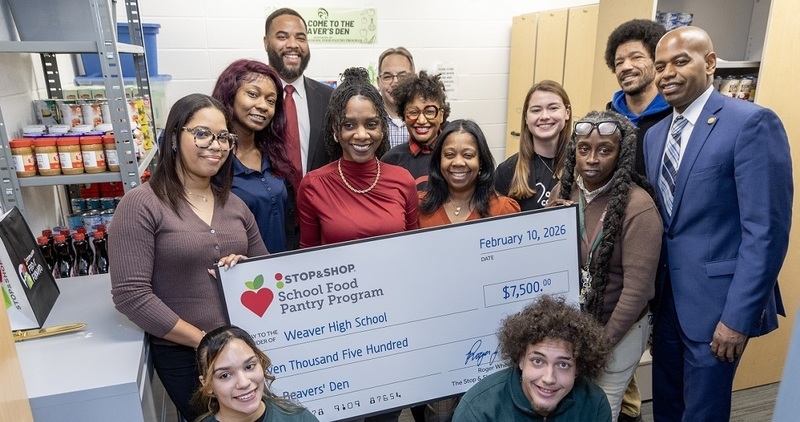 Weaver High School Opens Beavers’ Den Food Pantry with Support from Stop & Shop