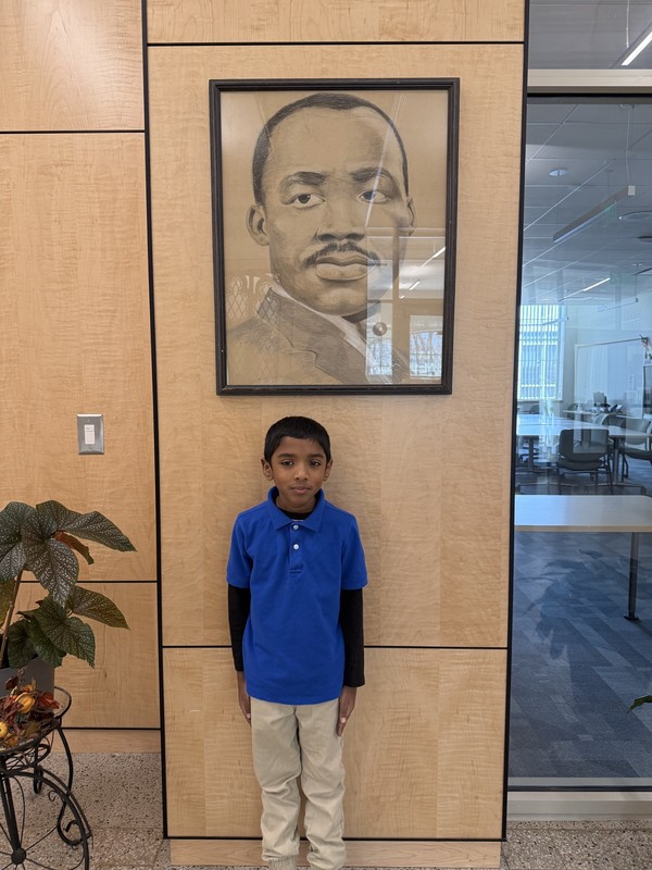 Romesh with Dr King Portrait