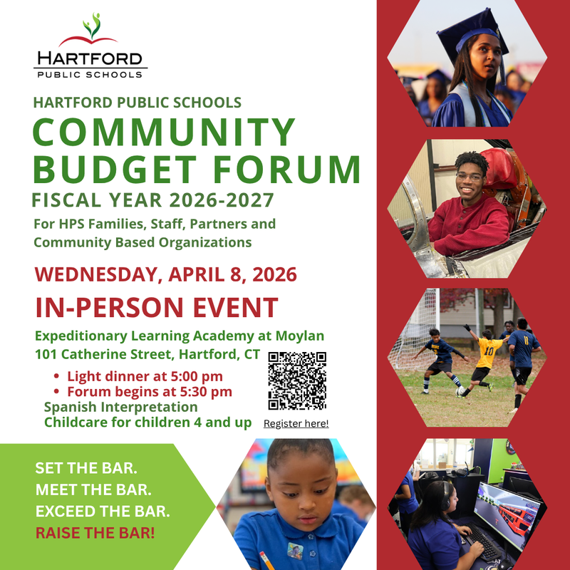 Community Budget Forum April 8 flyer English