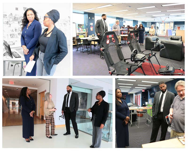 Dr Townsel and Board Chair Browdy Visit HPL (1)