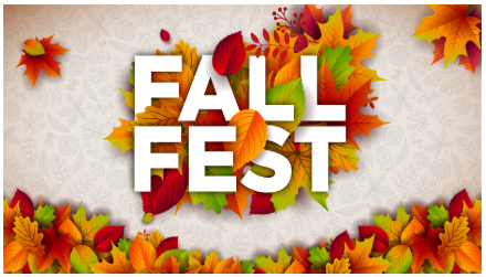 fall fest with leaves
