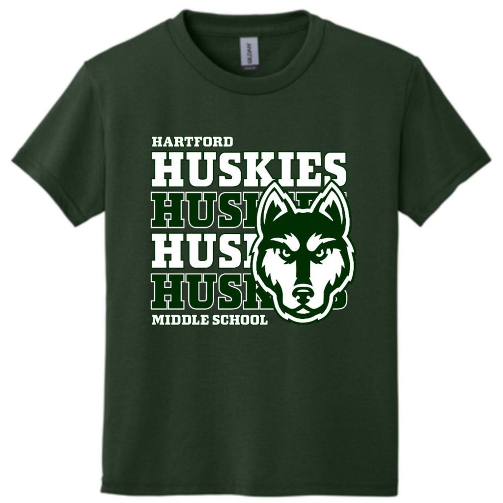 hartford huskies green t shirts