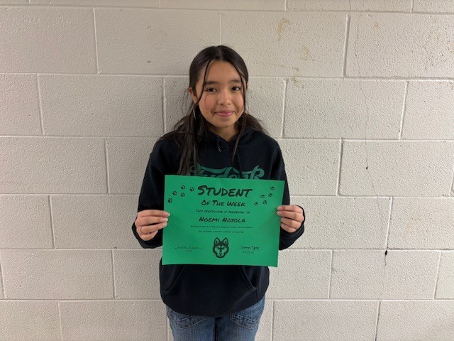 student of the week naomi