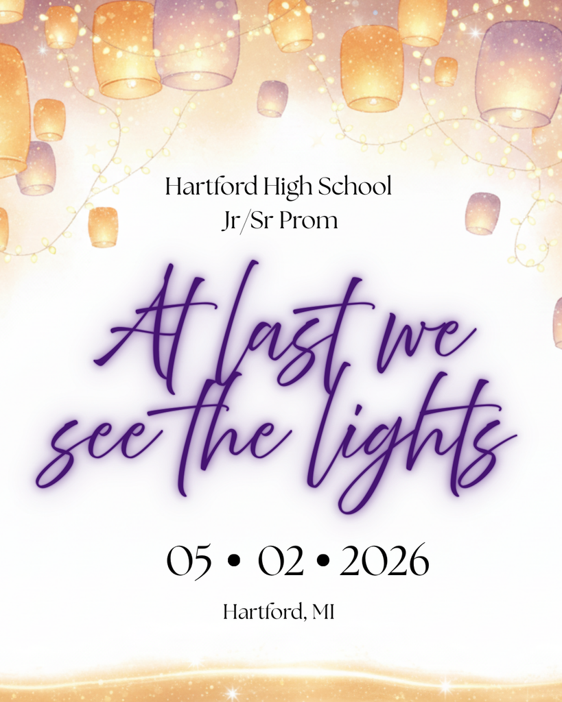 hartford high school jr senior prom. at last we see the lights. may 2nd 2026 hartford mi