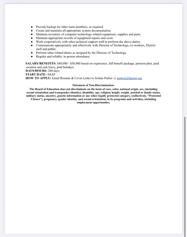 job posting