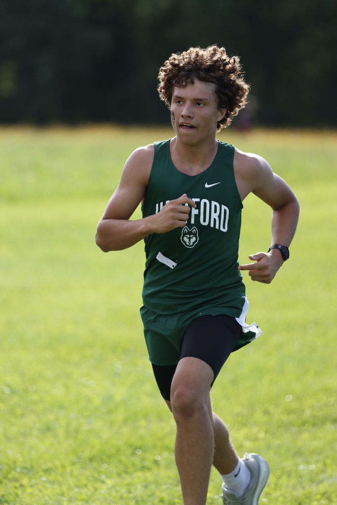 a hartford runner sprints towards the finish line