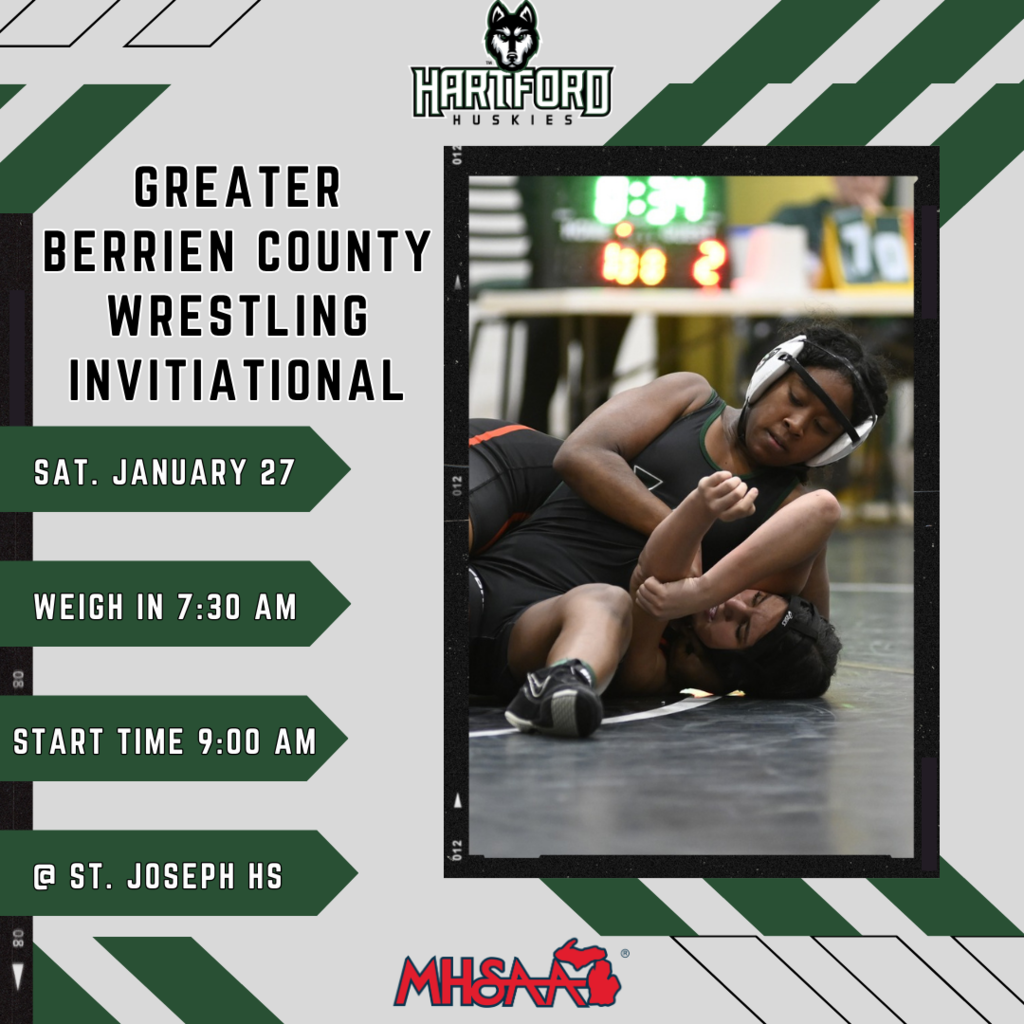 greater berrien county wrestling invitational sat jan 27 weigh in 7:30am start time 9am at st joe hs