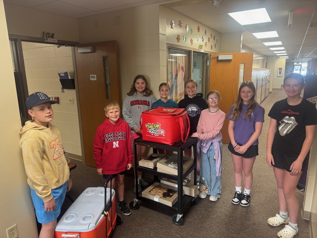 Elementary student council celebrating Teacher Appreciation Week.