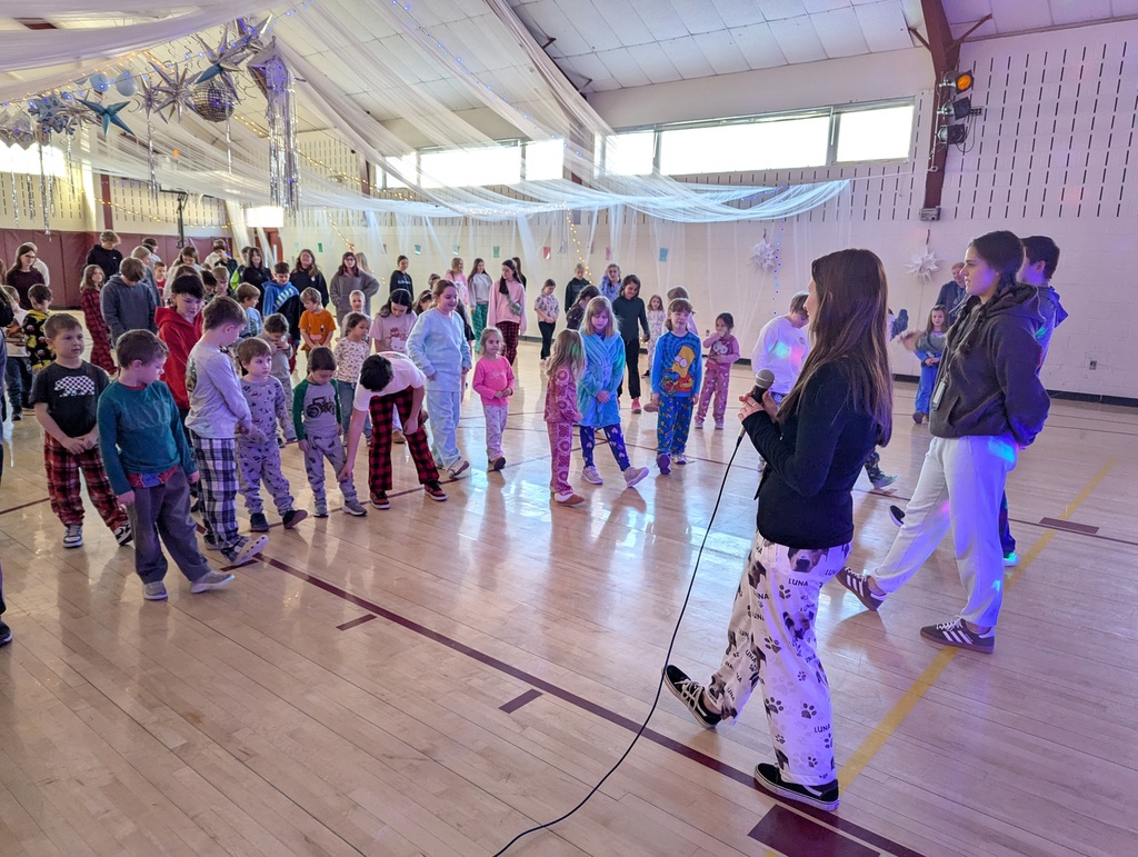 students dancing in gym