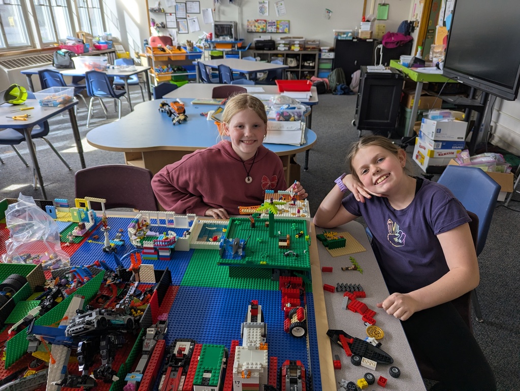 Girls at lego table