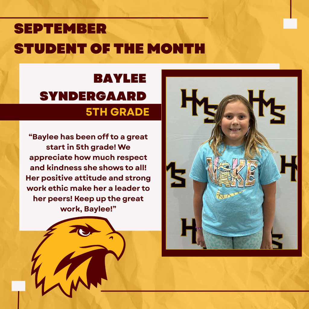 Middle School Students of the Month