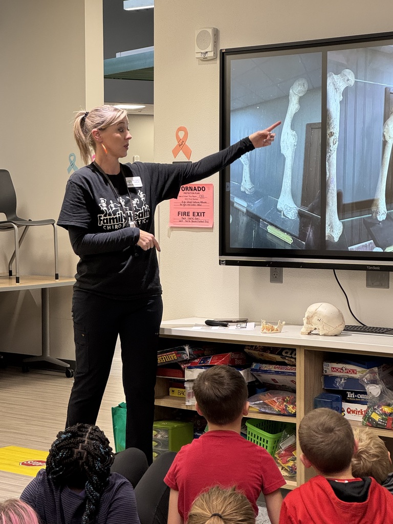 Dr. Stacy Carlin presenting on bones and nerves