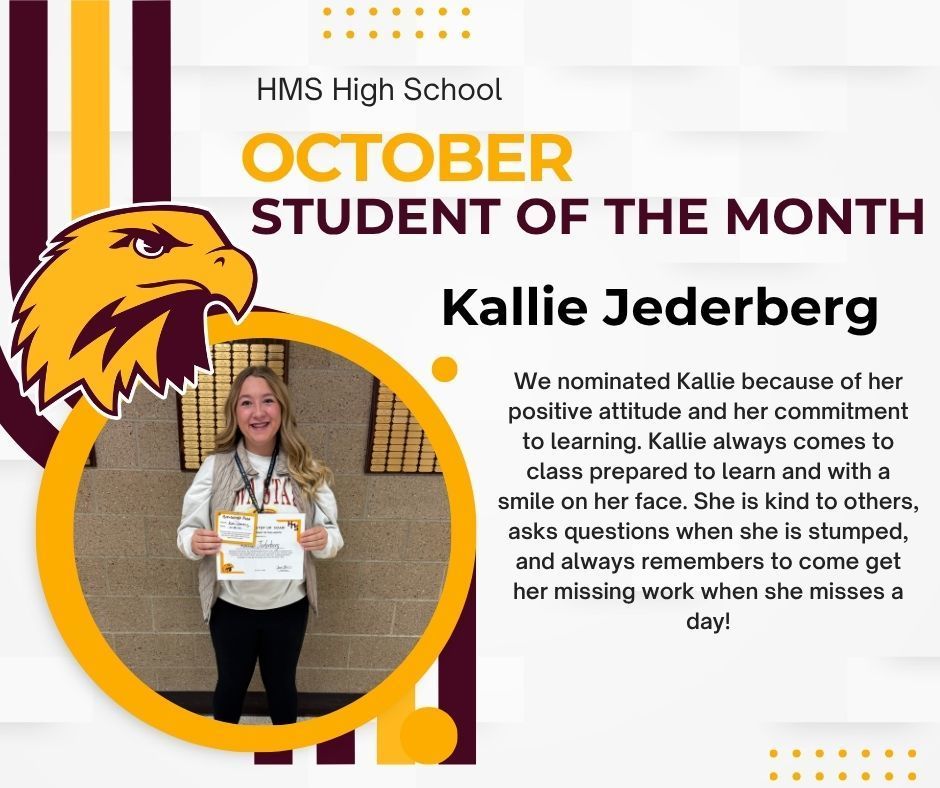 HS Student of the Month