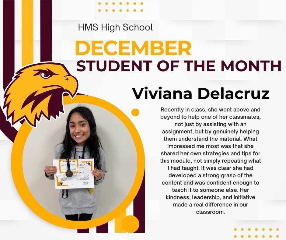 HS Student of the Month