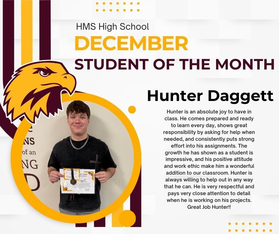 HS Student of the Month