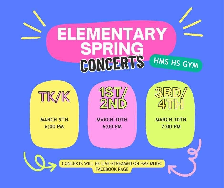Elementary Spring Concerts