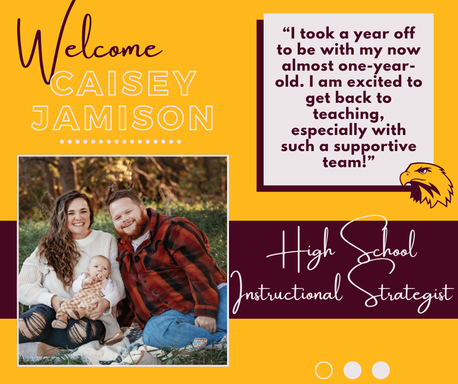 Welcome Caisey Jamison