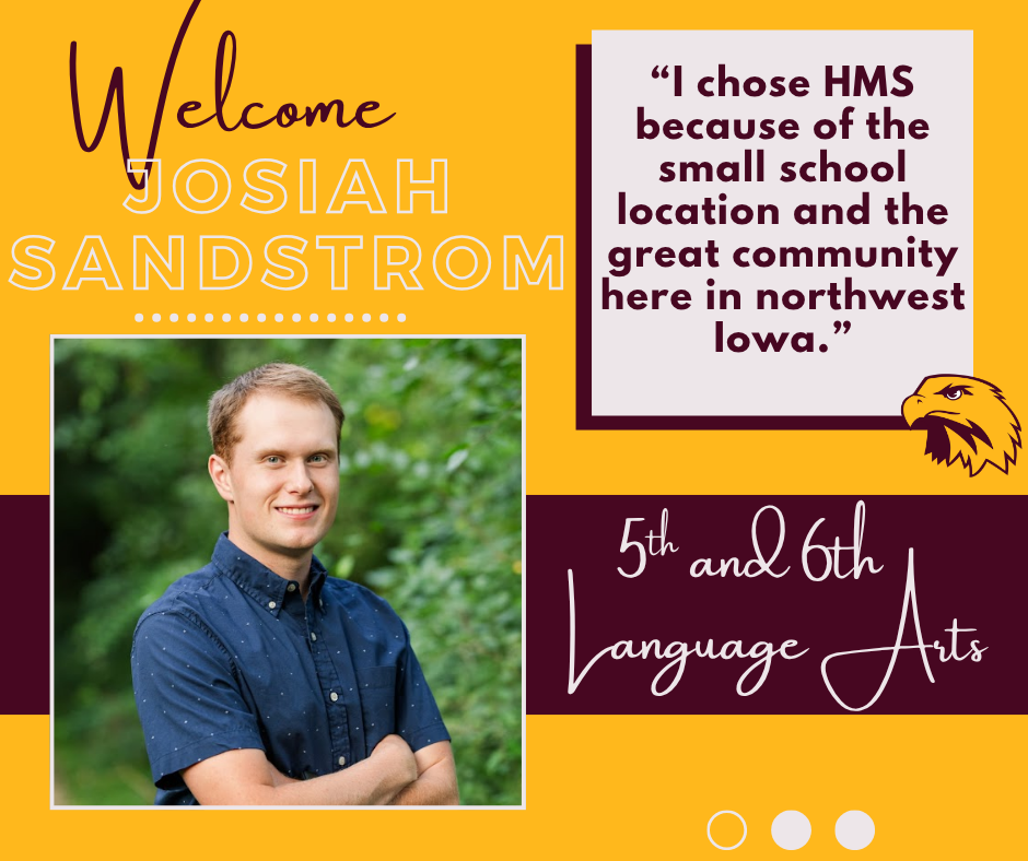 Welcome Josiah Sandstrom