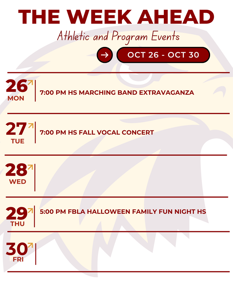 This week's events.