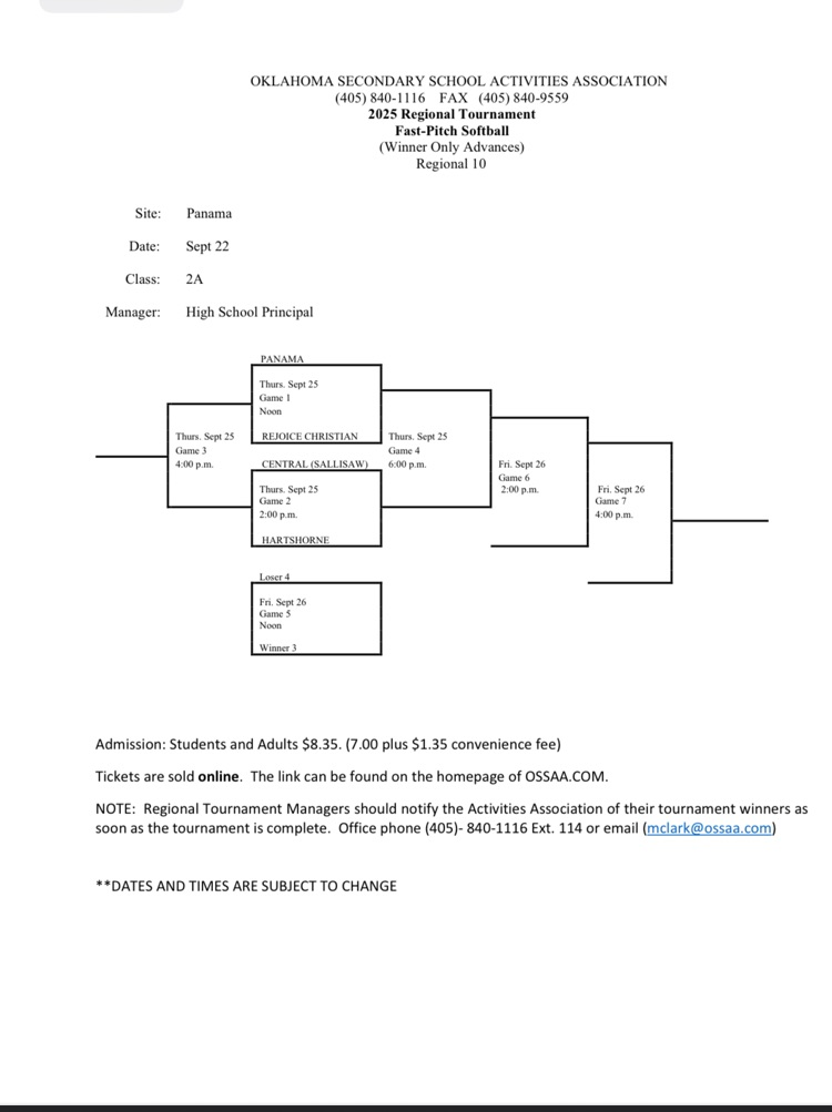 2025 Regional Softball 