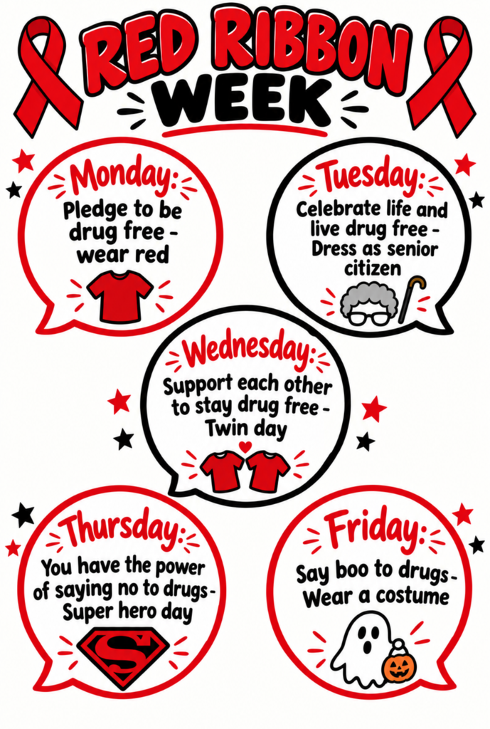 MS/HS Red Ribbon Dress Up Themes