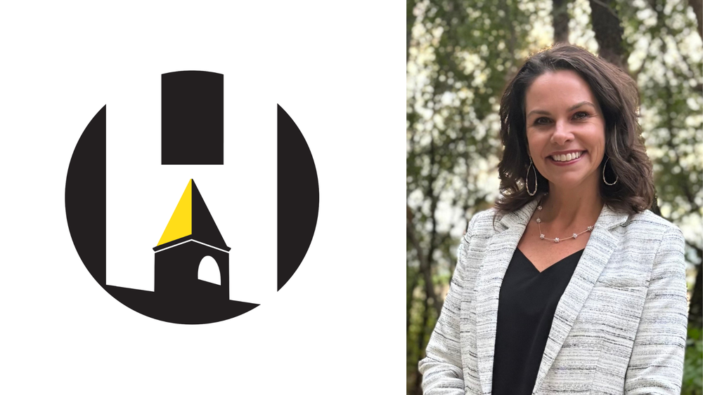 Harvard logo next to a photo of Dr. Larson