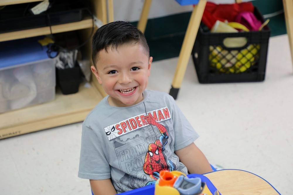 PreK Student Smiling