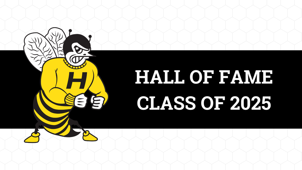 Harvard High School Logo and Hall of Fame Class of 2025 text