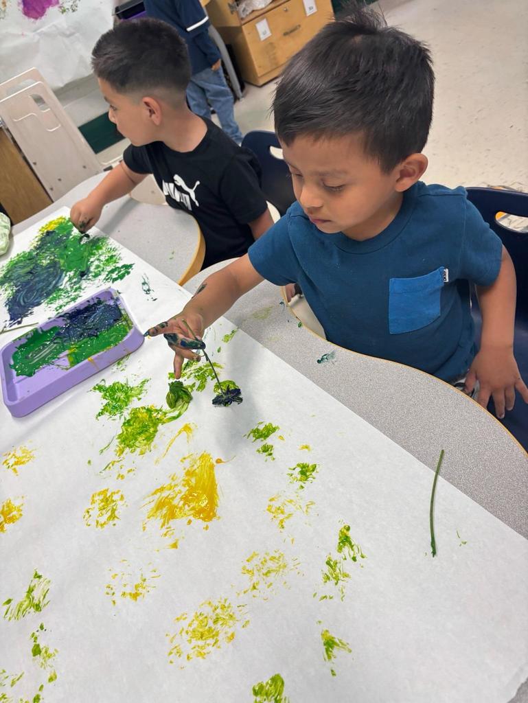 Painting with flowers