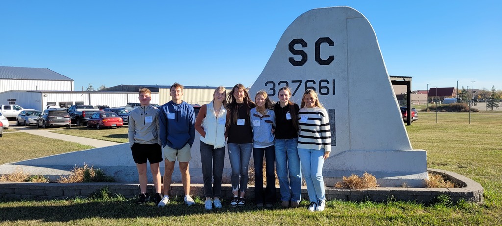 Students by the Air Museum