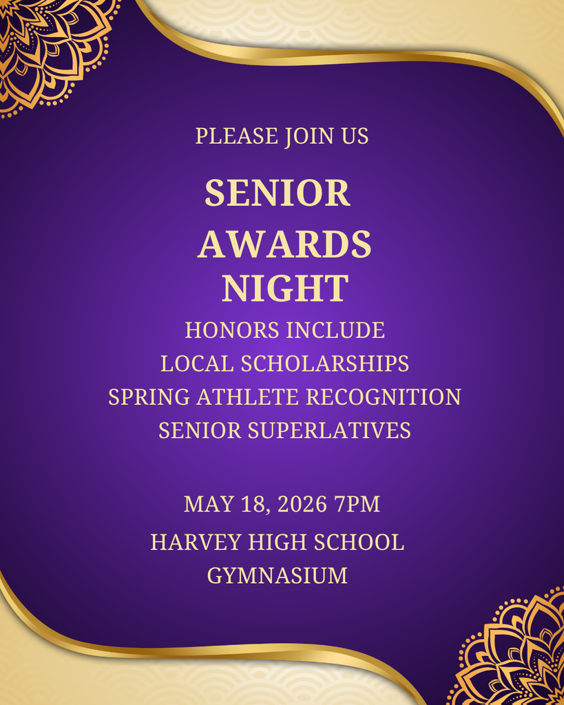 An invitation to the senior awards night