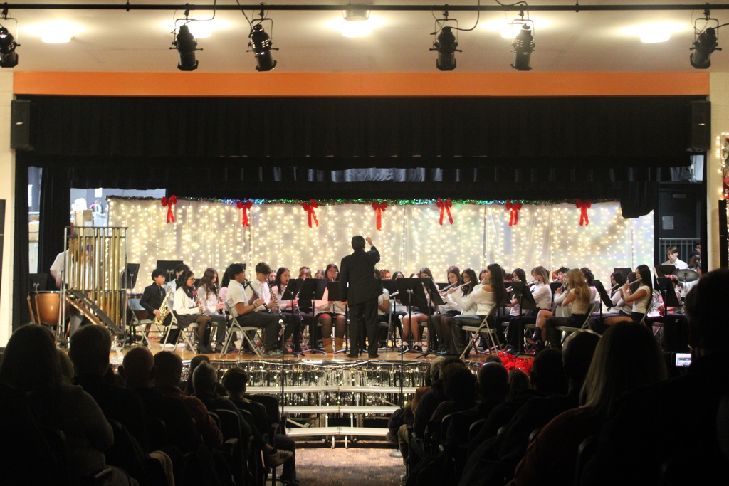 Students playing instruments!