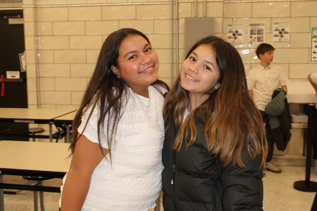 Students happily posing for a picture!