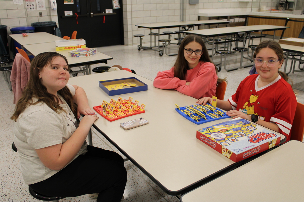 Students playing games!