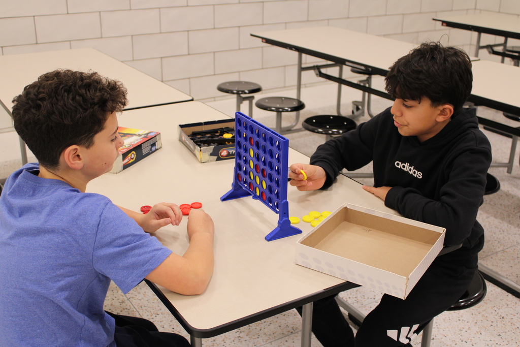 Students playing games!