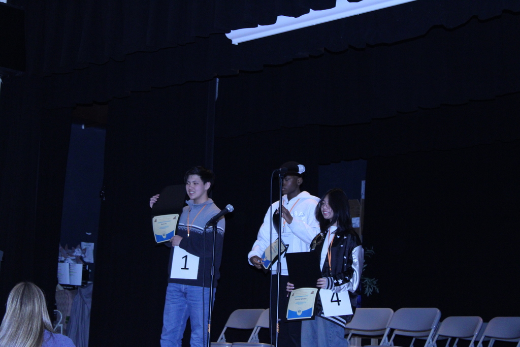 Spellers posing for a photo. 
