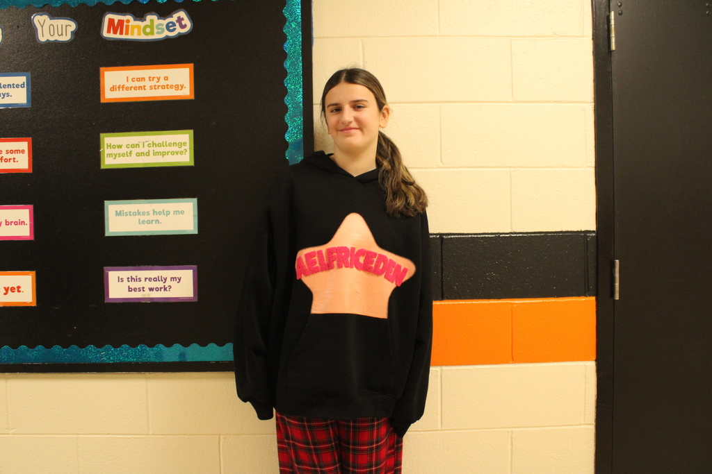 Students posing in their pajamas! 